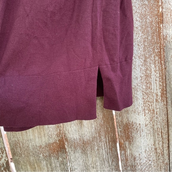 HALOGEN Women’s Burgundy Soft Open Front‎ Cardigan Viscose Cashmere Size Small - Picture 9 of 12